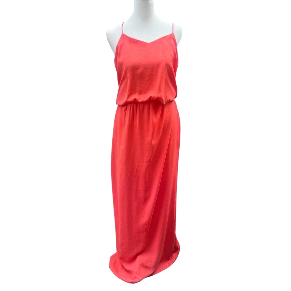 Tibi Coral Spaghetti Strap Halterneck Maxi Dress Size 6
